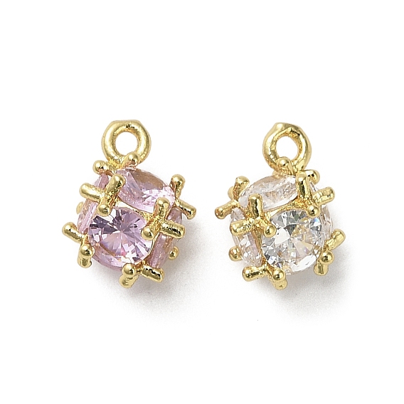 Кулон из циркония, ромб, реальный 18 k позолоченный