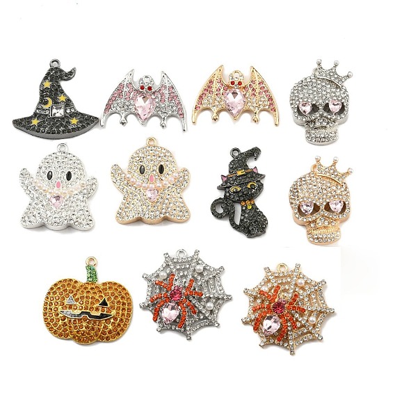 Сплав с горный хрусталь стекло кулоны, Хэллоуин тема