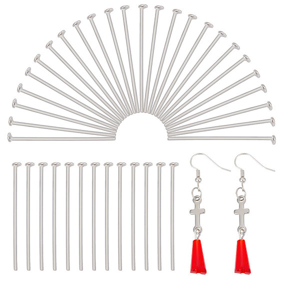 1500 шт. 304 штифты с плоской головкой из нержавеющей стали