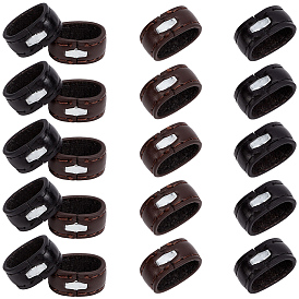 20Pcs 2 Colors Cowhide Belt Loop Ring