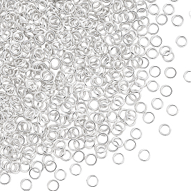 500Pcs Rack Plating Brass Jump Rings, Open Jump Rings, Long-Lasting Plated