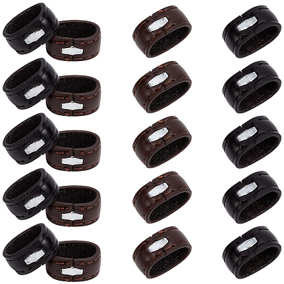 20Pcs 2 Colors Cowhide Belt Loop Ring