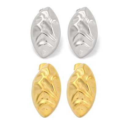 Ионное покрытие конский глаз (ip) 304 серьги-гвоздики из нержавеющей стали