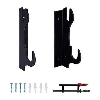 2Pcs 2-Tier Acrylic Wall Mounted Sword and Dagger Rack