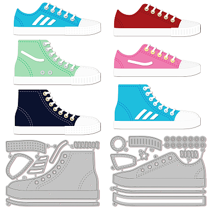 Углеродистая сталь разрезает трафареты, для diy scrapbooking, Фотоальбом, декоративная бумага для тиснения, цвет нержавеющей стали, выкройка обуви