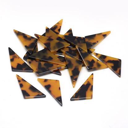 Cellulose Acetate(Resin) Pendants, Triangle