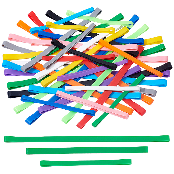 3Sets 3 Style Silicone Fixed Strap, School Supplies Fixed Strap