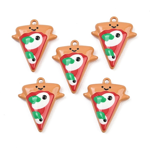 Выпечки окрашены подвески из сплава, пицца прелести