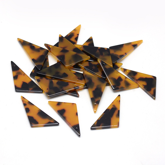 Cellulose Acetate(Resin) Pendants, Triangle