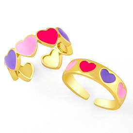 Sweet Flower Heart Ring - Chic, Fun and Cute Open Mouth Design for Women