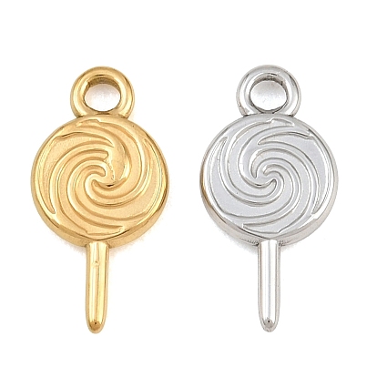 304 Stainless Steel Pendants, Lollipop Charms