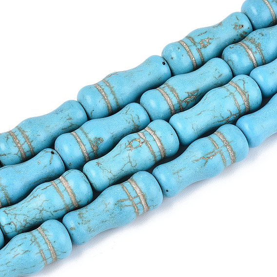 Синтетических нитей бирюзовые бусы, вазы формы