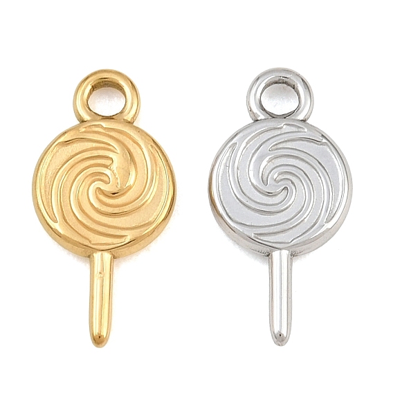 304 Stainless Steel Pendants, Lollipop Charms