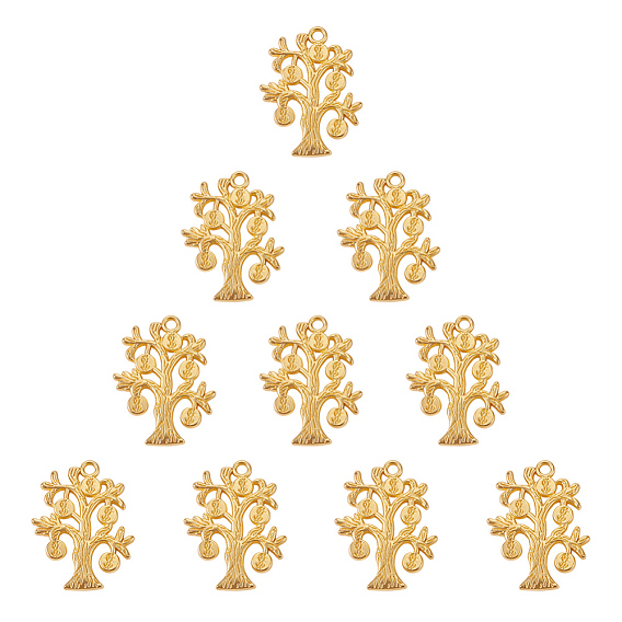 SUNNYCLUE Alloy Pendants, Matte Style,  Money Tree