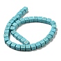 Synthetic Turquoise Beads Strands, Cube