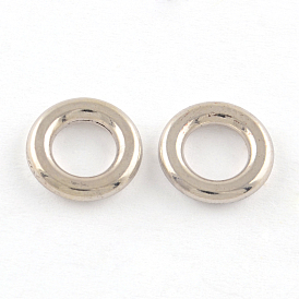 Tibetan Style Alloy Linking Rings, Cadmium Free & Lead Free, Donut, 10x2mm, Hole: 5.5mm, about 1886pcs/1000g