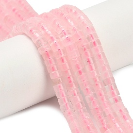 Природного розового кварца нитей бисера, диск, Heishi бусы