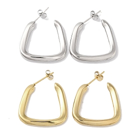Triangle 304 Stainless Steel Stud Earrings for Women