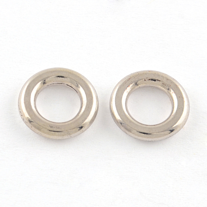 Tibetan Style Alloy Linking Rings, Cadmium Free & Lead Free, Donut, 10x2mm, Hole: 5.5mm, about 1886pcs/1000g