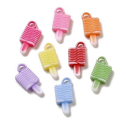 Opaque Acrylic Pendants, Craft Style, Ice Cream