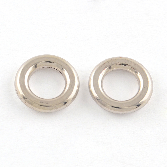 Tibetan Style Alloy Linking Rings, Cadmium Free & Lead Free, Donut, 10x2mm, Hole: 5.5mm, about 1886pcs/1000g
