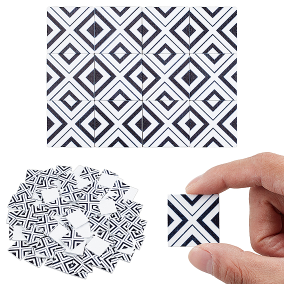 Мини-деревянные половицы, украшения для кукольного домика, квадратный