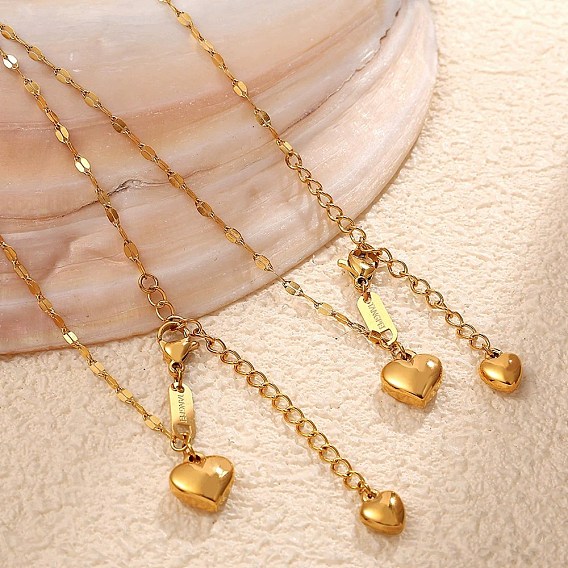 304 Женские подвески в виде двух сердец из нержавеющей стали