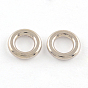 Tibetan Style Alloy Linking Rings, Cadmium Free & Lead Free, Donut, 10x2mm, Hole: 5.5mm, about 1886pcs/1000g