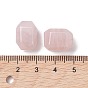 Natural Rose Quartz Beads, Faceted, Polygon