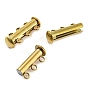 303 Stainless Steel Magnetic Slide Clasps, 3-Strand, 6-Hole, Tube