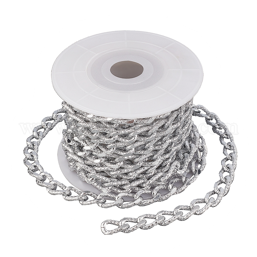 DIY Kette Halskette machen Kits, inklusive 3m Aluminium Panzerkette