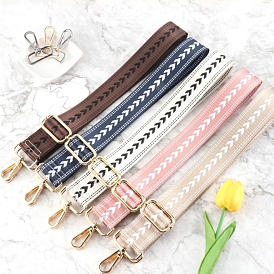 Arrow Pattern Nylon Canvas Handbag Webbing Bag Straps, for Handbag or Shoulder Bag Replacement