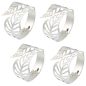 4шт. браслеты-манжеты из листового железа, шарнирные браслеты для женщин, полый