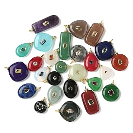 Драгоценный камень подвески, с латунными микро проложить кубических выводы циркония, долговечный, стойки покрытие, реальный 18 k позолоченный, без кадмия и без свинца