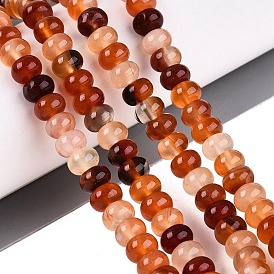 Natural Carnelian Bead Strands, Dyed, Rondelle