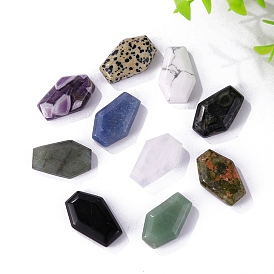 Natural Gemstone Polygon Display Decoration, Figurine Home Decoration, Reiki Energy Stone for Healing