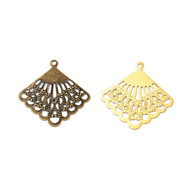 Iron Filigree Joiners, Etched Metal Embellishments, Rhombus