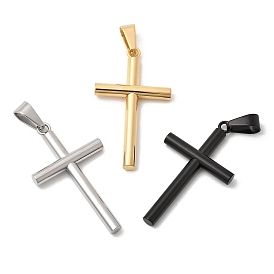 304 подвески из нержавеющей стали, религия крест прелести, вакуумное покрытие pvd