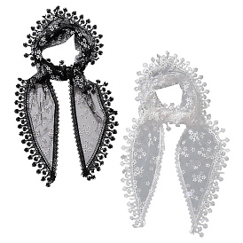 2 шт. 2 цветные повязки на голову из полиэстера для женщин, аксессуары для волос треугольник