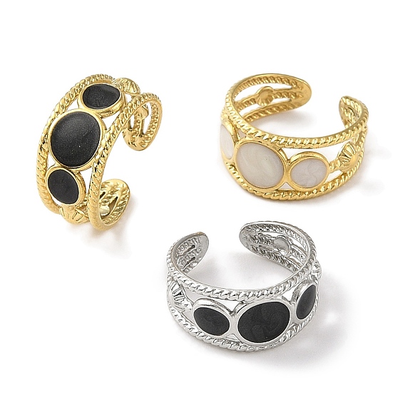 304 эмалированные открытые манжеты из нержавеющей стали для женщин, ионное покрытие (ip), солнце