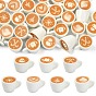 35 pièces 7 styles décorations de Noël en résine pour présentoir à café latte art, faire semblant de décorations d'accessoires