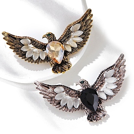 Alloy Brooch, Cat Eye Lapel Pin, Owl