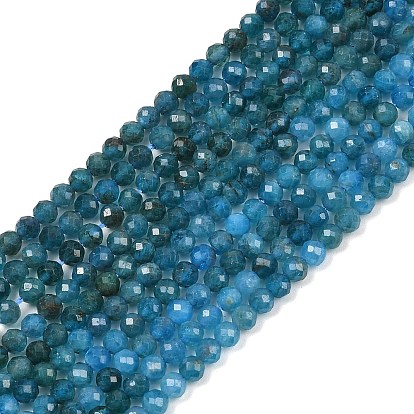 Природного апатита нитей бисера, граненые, круглые