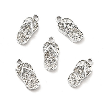 Pendentifs en alliage, breloques tongs platine