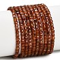 Натуральный оранжевый гранатовый бисер пряди, граненые настольные бусины в форме куба