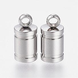 304 Stainless Steel Cord Ends, End Caps, Column