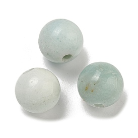 Natural Flower Amazonite Beads, Round