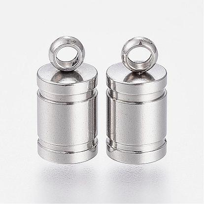 304 Stainless Steel Cord Ends, End Caps, Column
