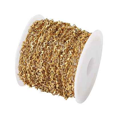 Вакуумное покрытие pvd 304 звенья цепи из нержавеющей стали, с катушкой, звезда, пайки