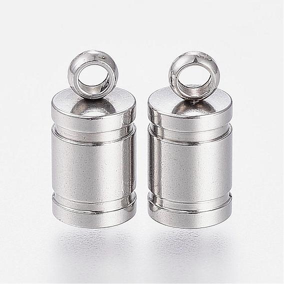 304 Stainless Steel Cord Ends, End Caps, Column